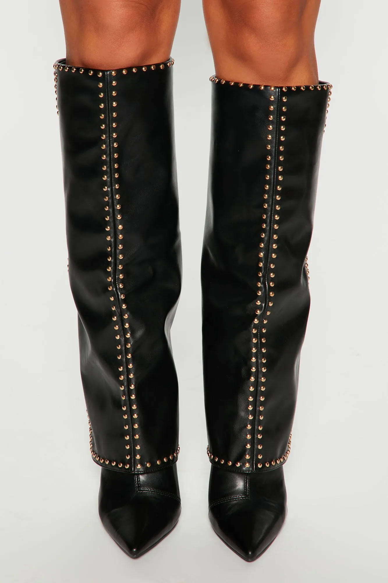 Adelisa Knee High Boots - Black