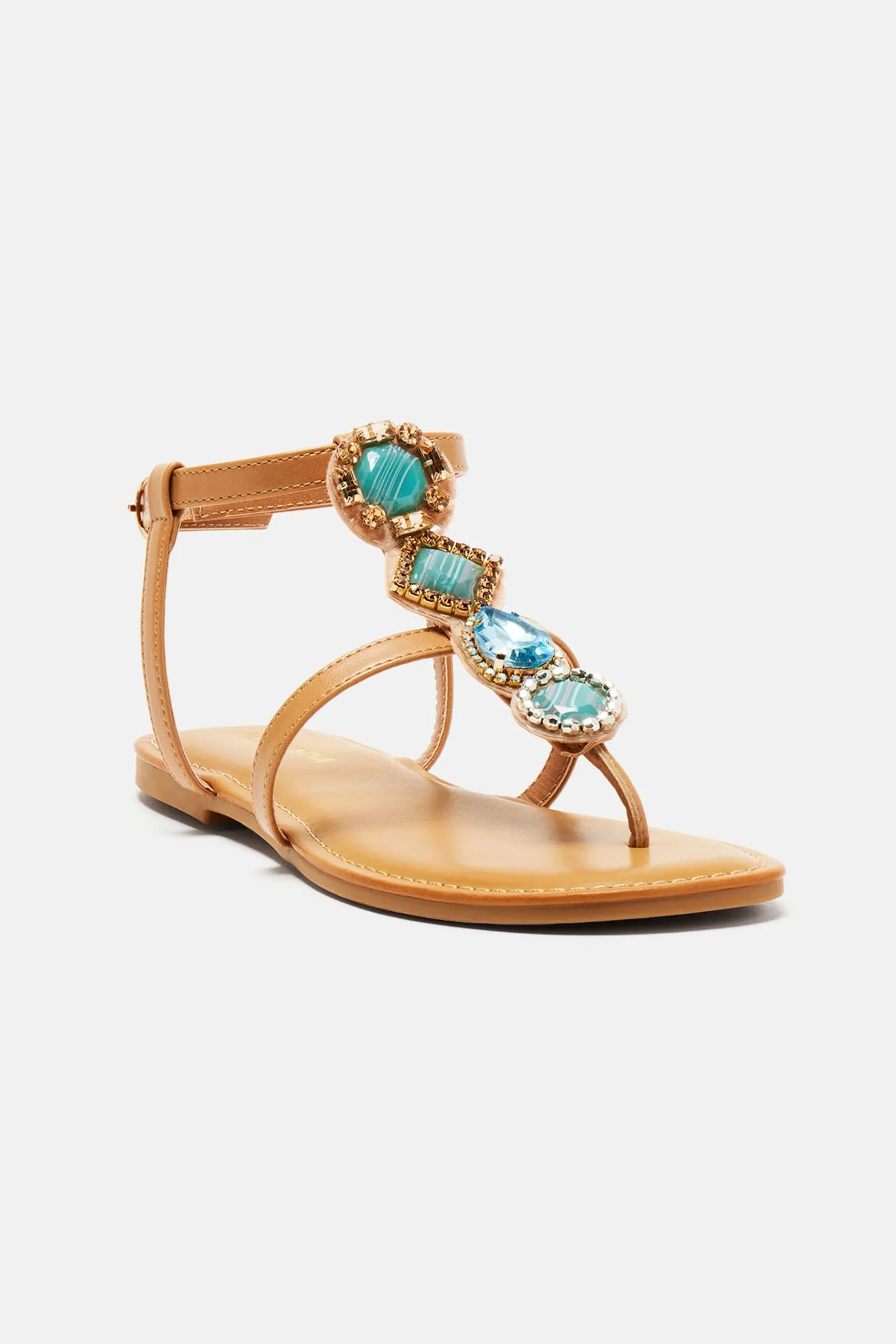 Always Adored Flat Sandals - Tan