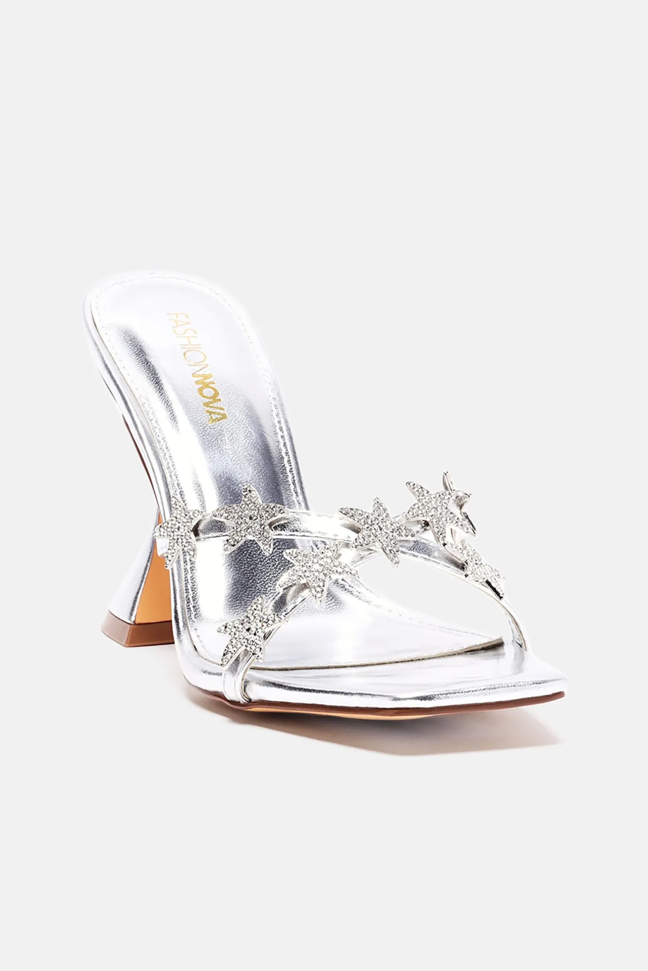 Amozae-Above The Stars Heeled Sandals - Silver