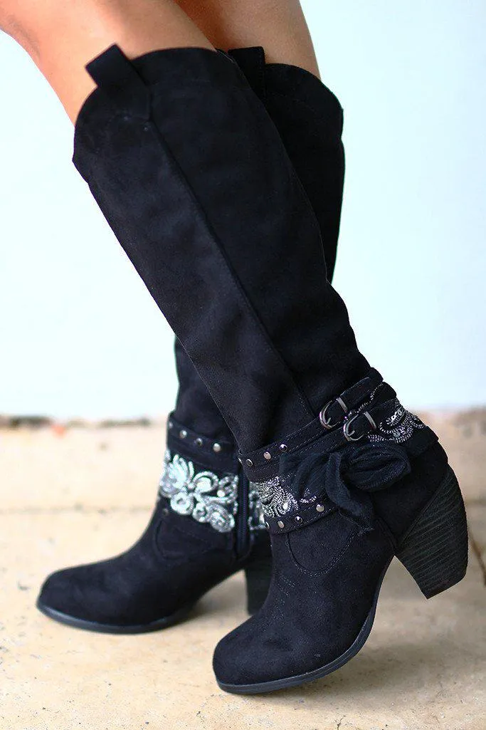 Black Lush Boots