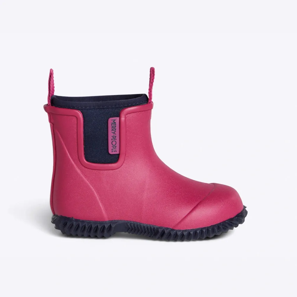 Bobbi Kids Rain Boot // Magenta & Navy