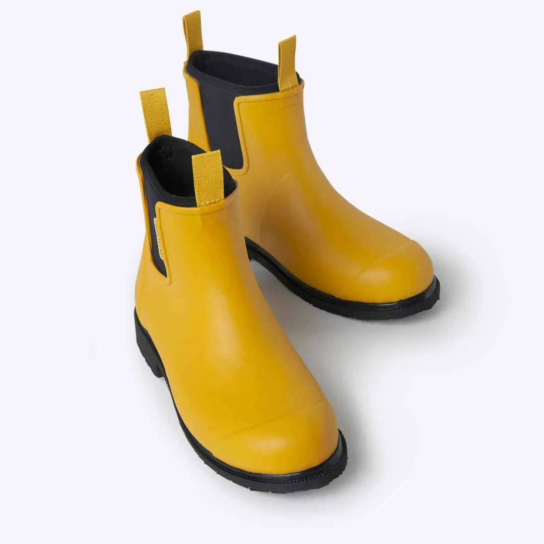 Bobbi Rain Boot // Mustard Yellow & Black