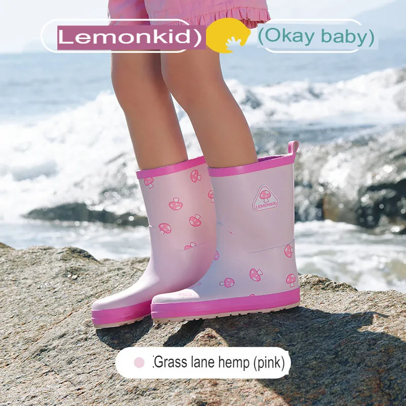 children's rain boots children's rain boots student water shoes boys and girls waterproof rain boots