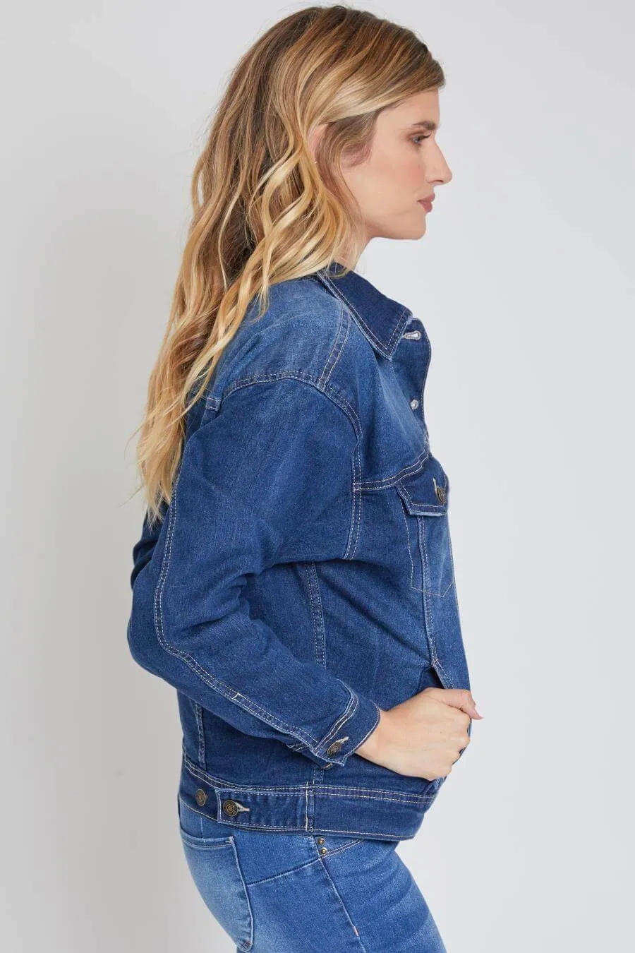 Drop Shoulder Boyfriend Denim Jacket