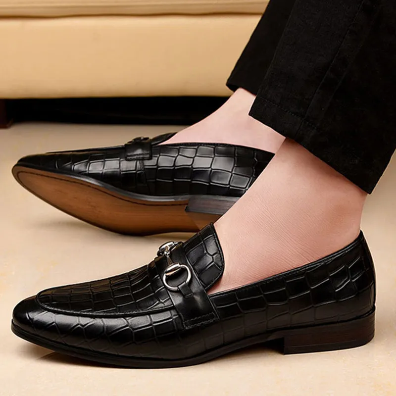 Elegant Round-Toe Cow Leather Loafers