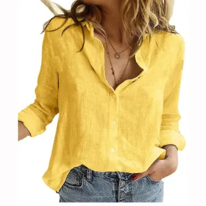 Elegant Women’s Button Woven Top - Stylish & Comfortable