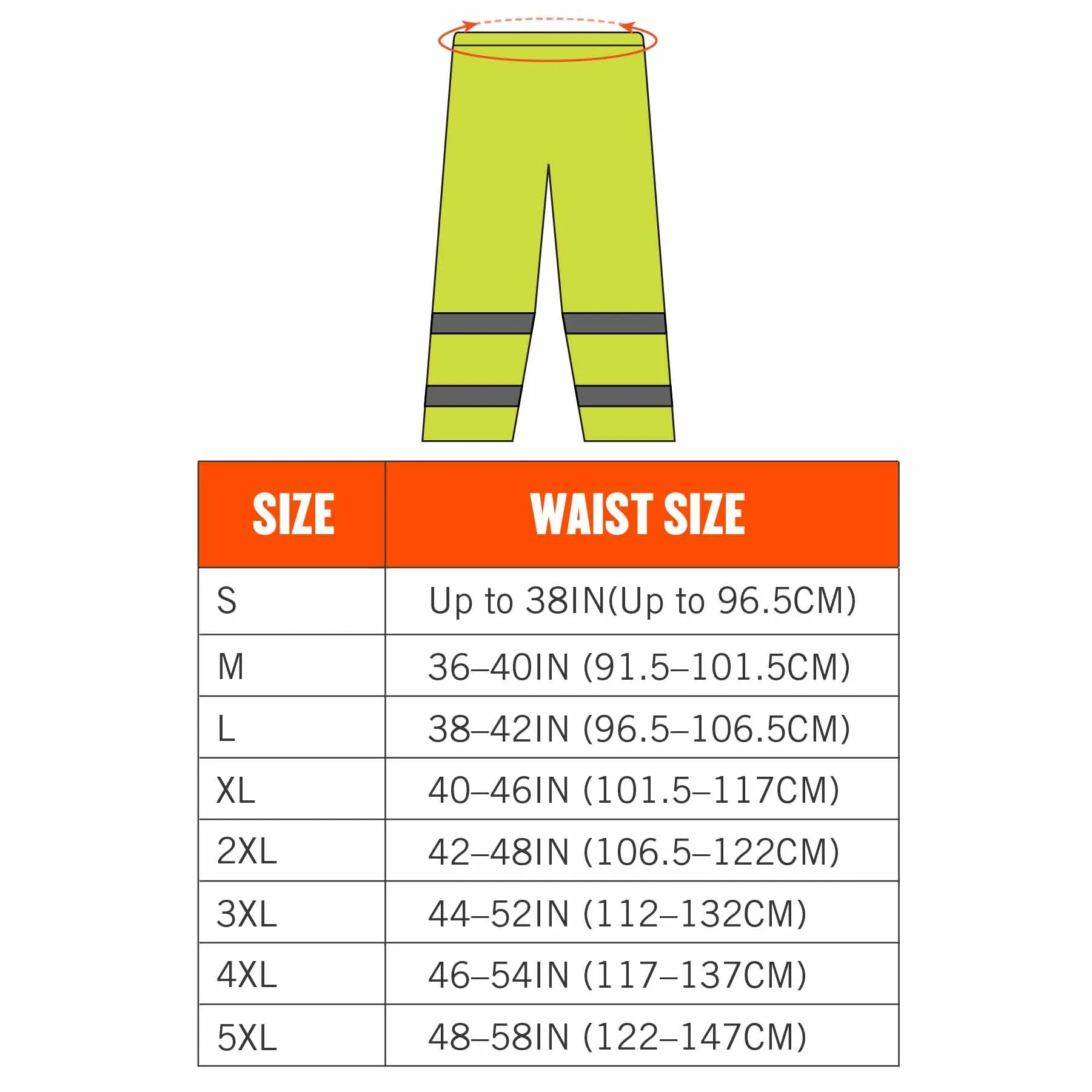 Ergodyne 25344 8916 L Lime Class E Lightweight Hi-Vis Rain Pants