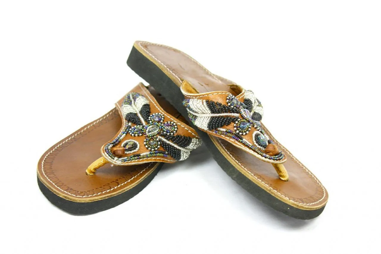 Genuine Leather Sandals Size 41