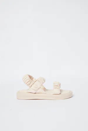 Girls Pink Ruffle Strap Sandal