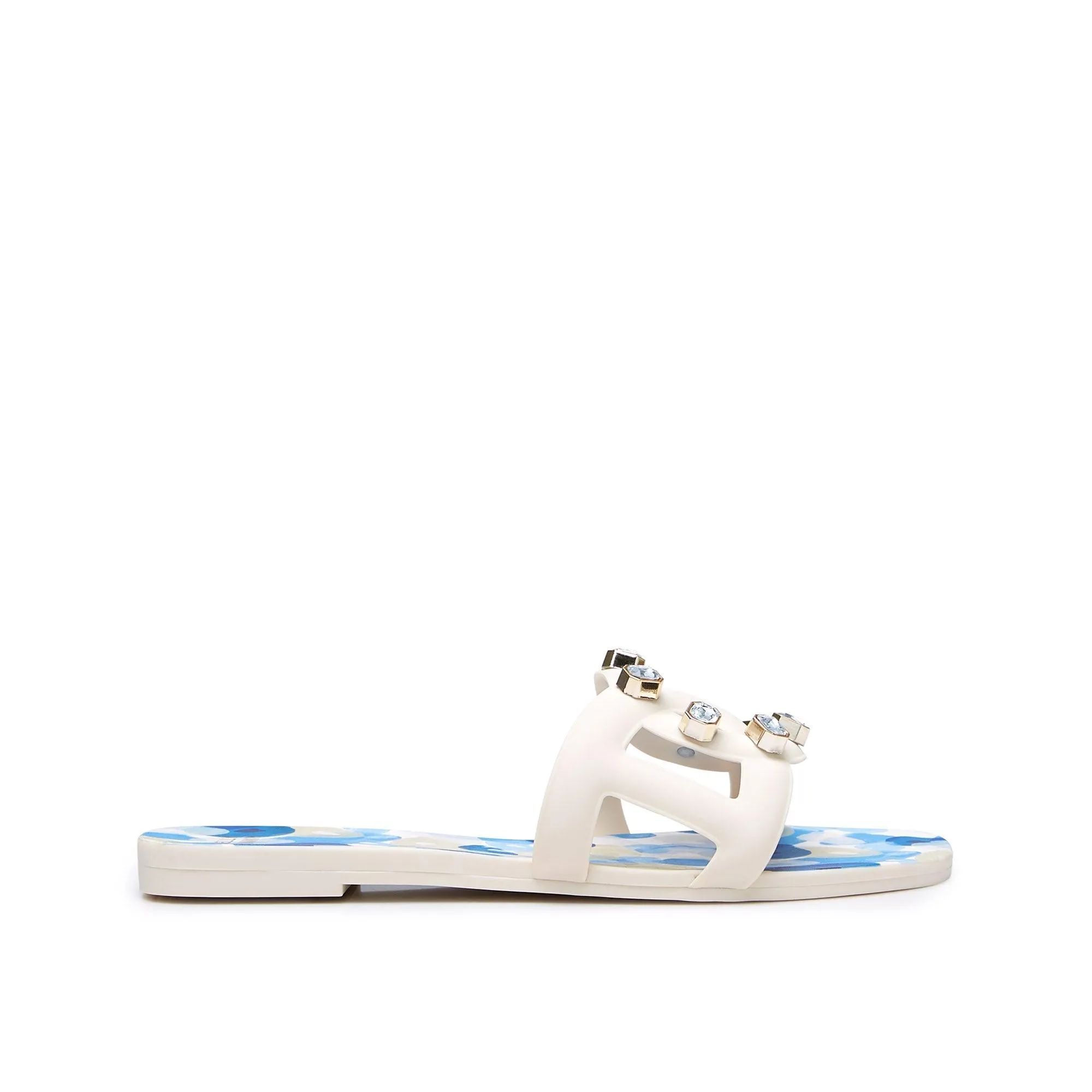 Grase Dasea Flat Sandals Blue