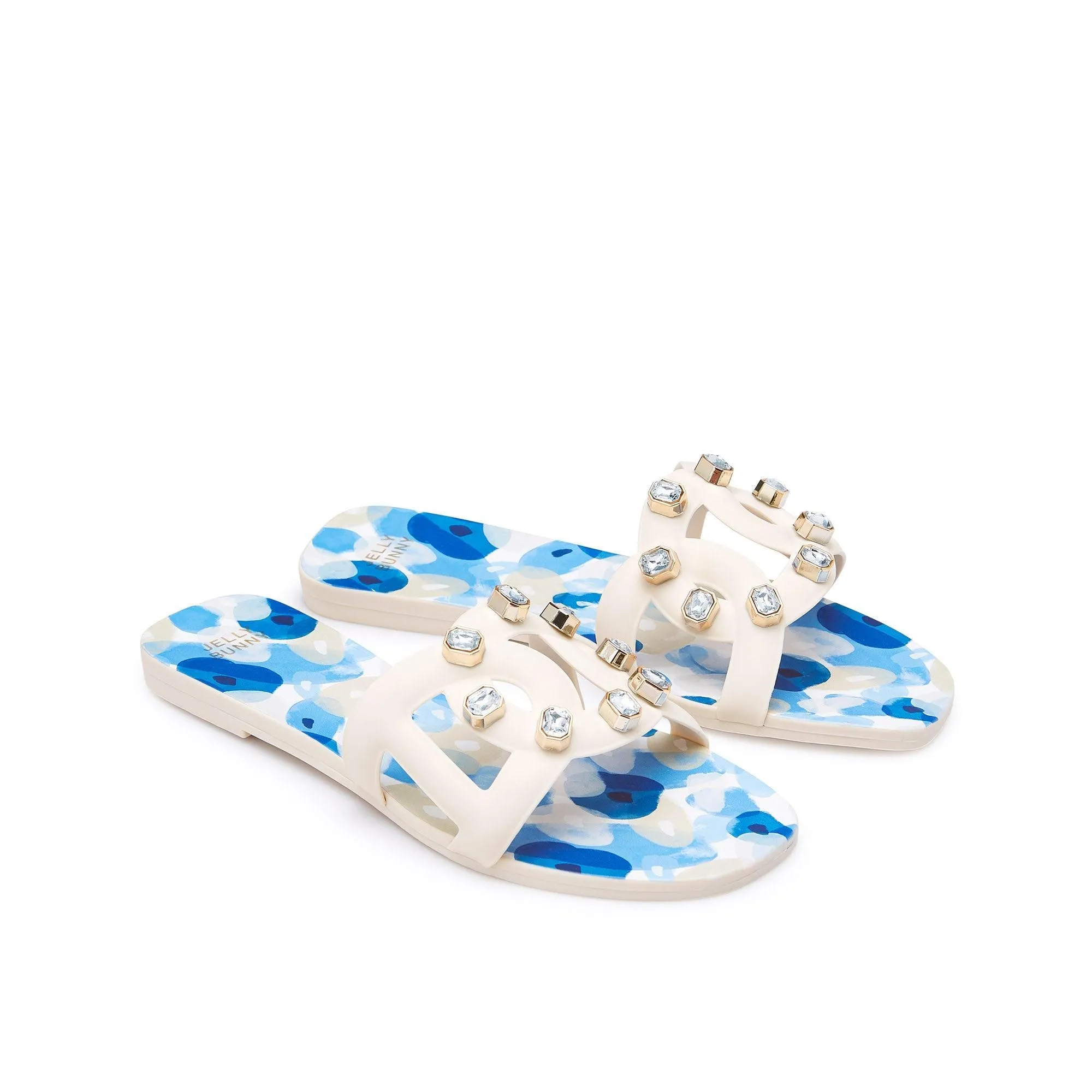 Grase Dasea Flat Sandals Blue