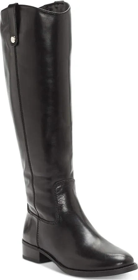 INC - FAWNE BLACK LEATHER BOOTS **FREE SHIPPING**