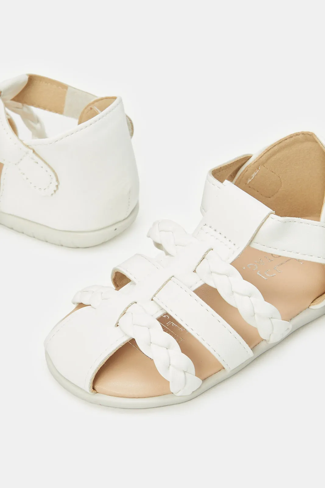 Infant Girls Cream Fisherman Sandal