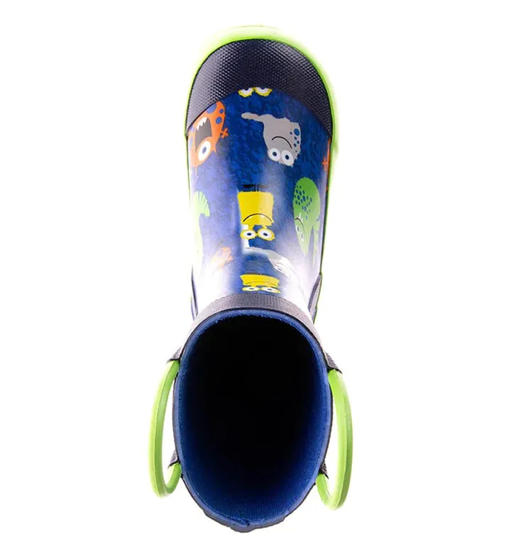 KAMIK YOUTH MONSTERS RAIN BOOT BLUE