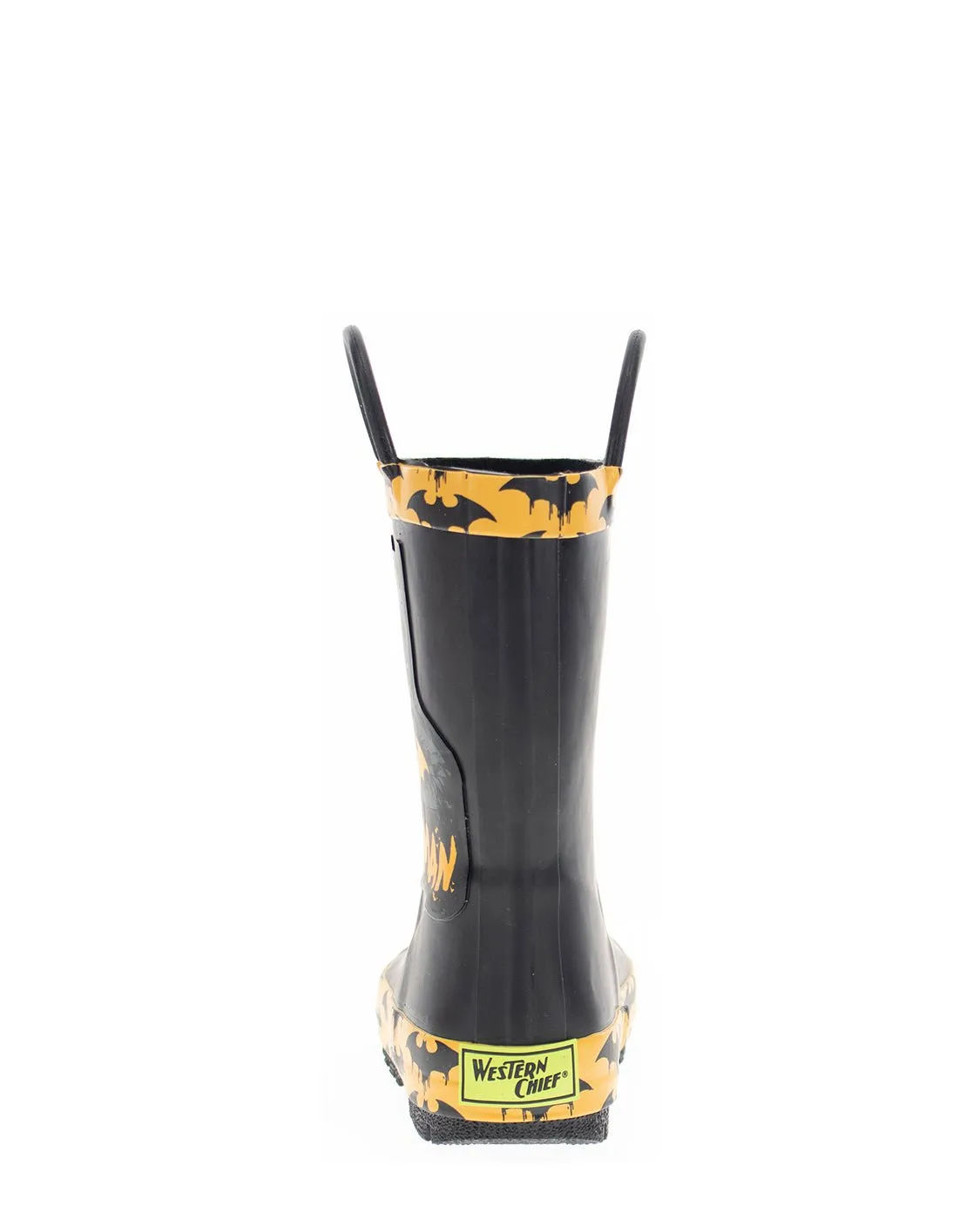 Kids Batman Grunge Rain Boot - Black