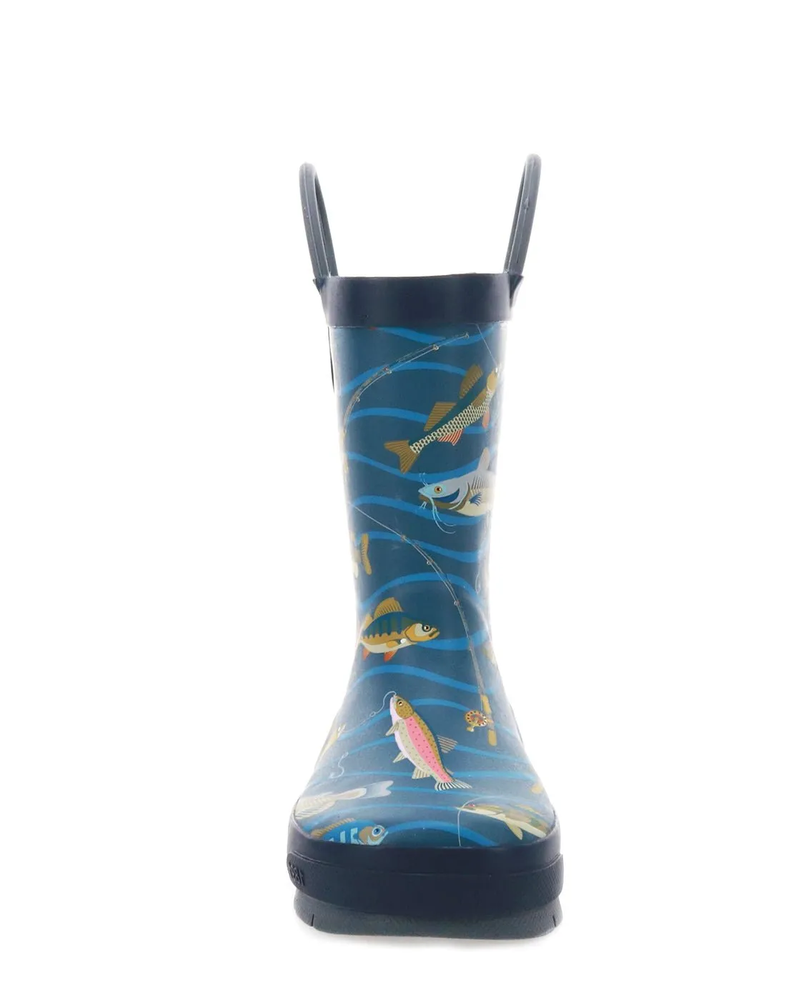 Kids Gone Fish'n Rain Boot - Navy