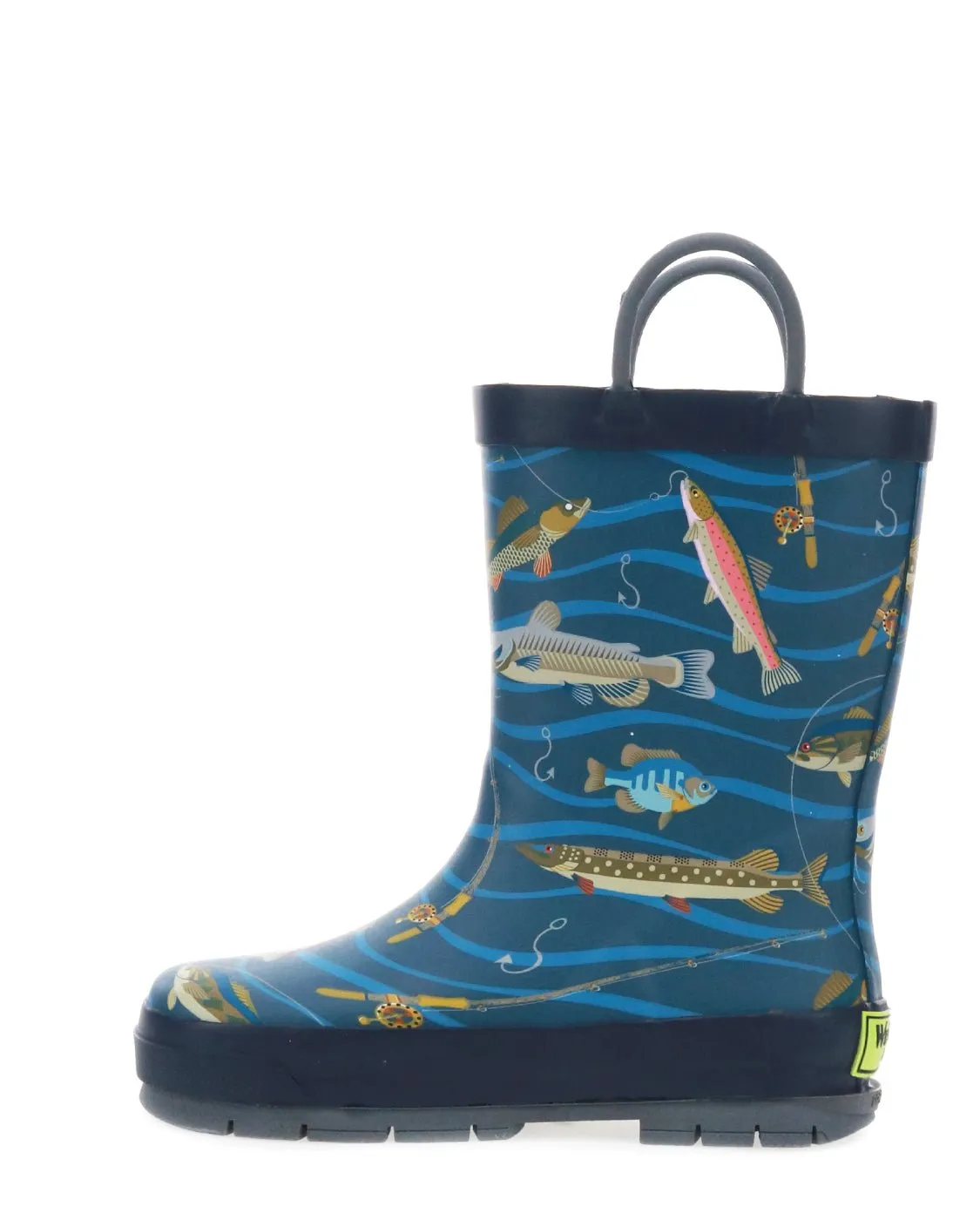 Kids Gone Fish'n Rain Boot - Navy