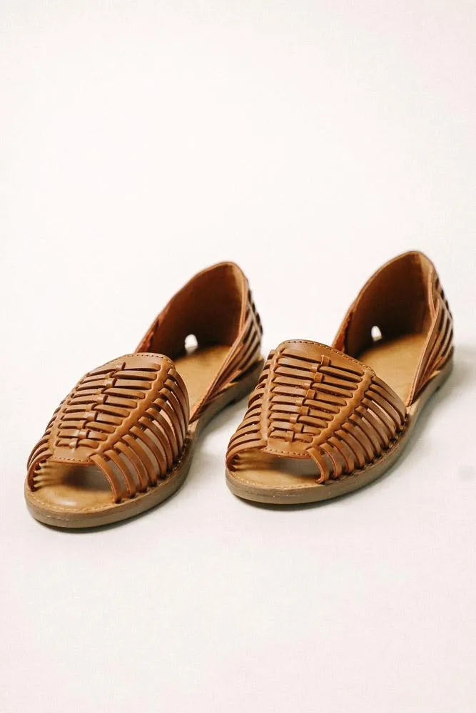 MIA Woven Flats in Brown