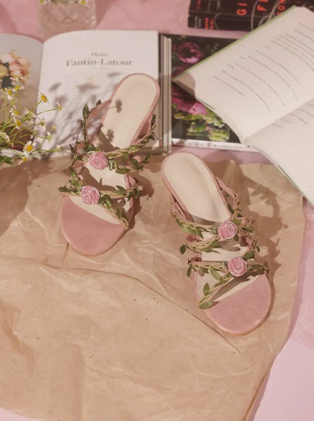 Paris Floral Sandals