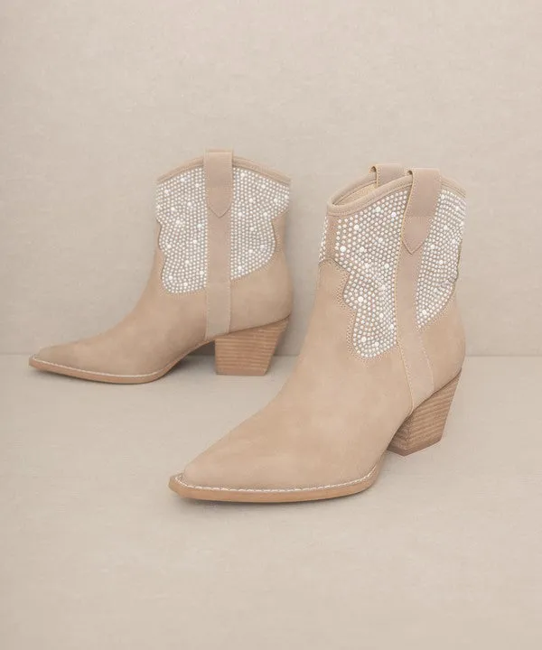 Pearl Studded Western Boots