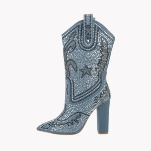 Pre Order:  Rhinestone Studded Western Boots