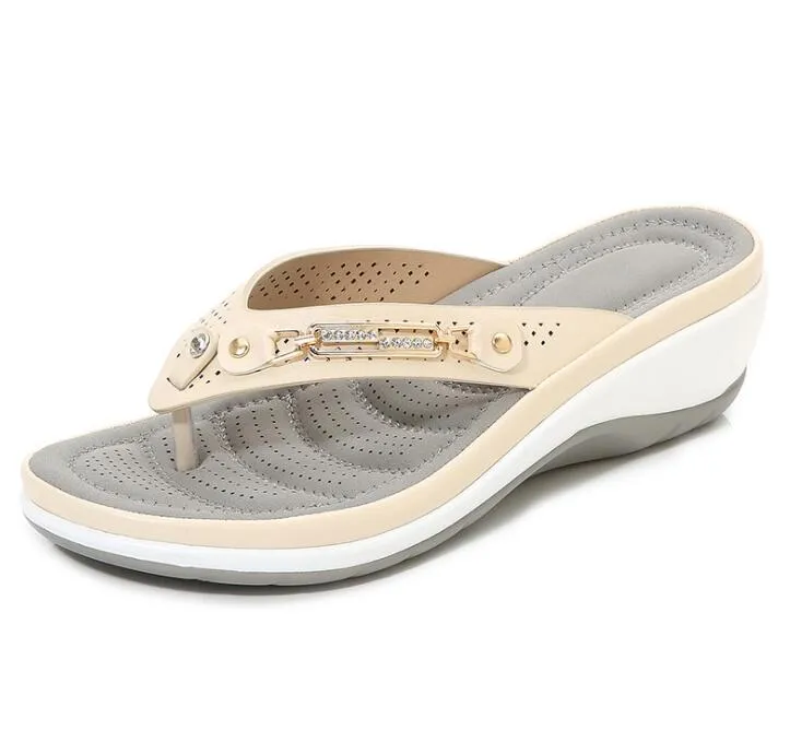 Roseanne Summer Bling Double Padded Memory Foam Sandals