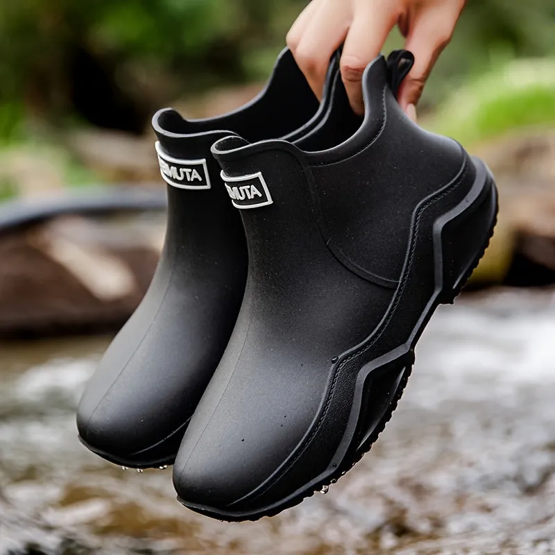 Waterproof Rain Boots for Men - Non-Slip, Wear-Resistant, Breathable, and Comfortable Shoes for Outdoor Working, Fishing, and Hiking - Durable and Long-Lasting Rain Shoes with Good Grip